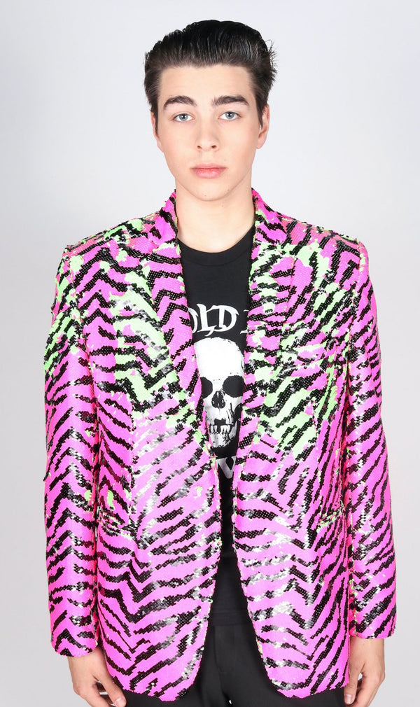 Cualquier vieja chaqueta Iron Neon Zebra