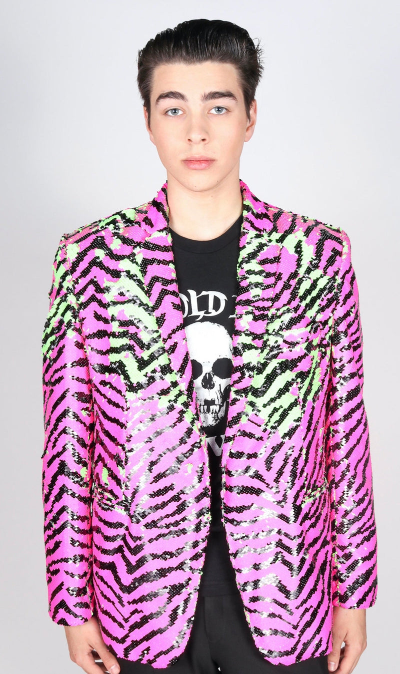 Any Old Iron Neon Zebra Jacket