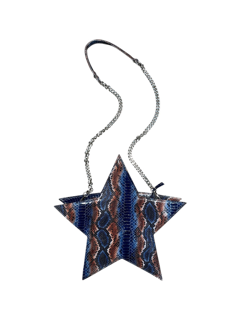 Any Old Iron Blue Snake Star Bag