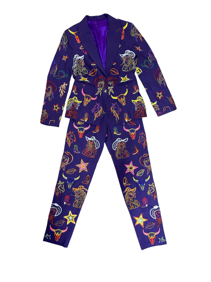 Any Old Iron Purple Vein Suit