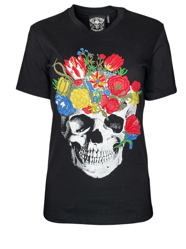 Any Old Iron Skull Bouquet T-Shirt