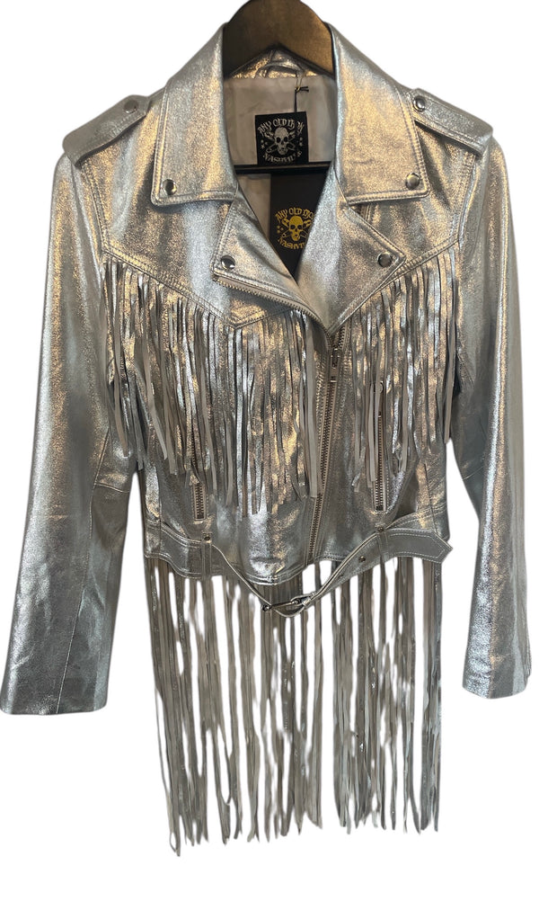 Any Old Iron Super Silver Fringe Moto Jacket