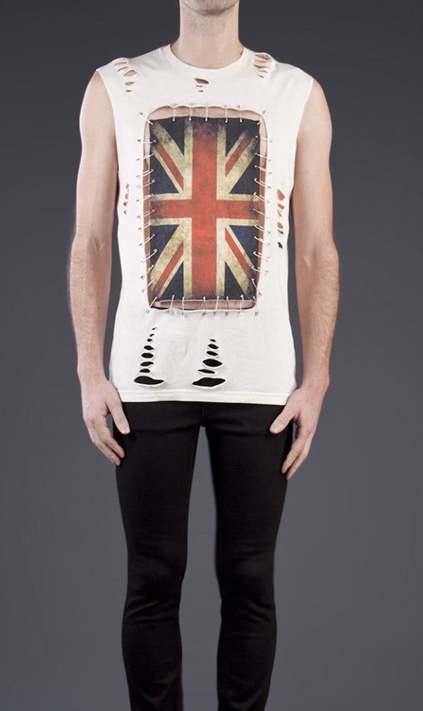 Camiseta con pin de Any Old Iron Union Jack