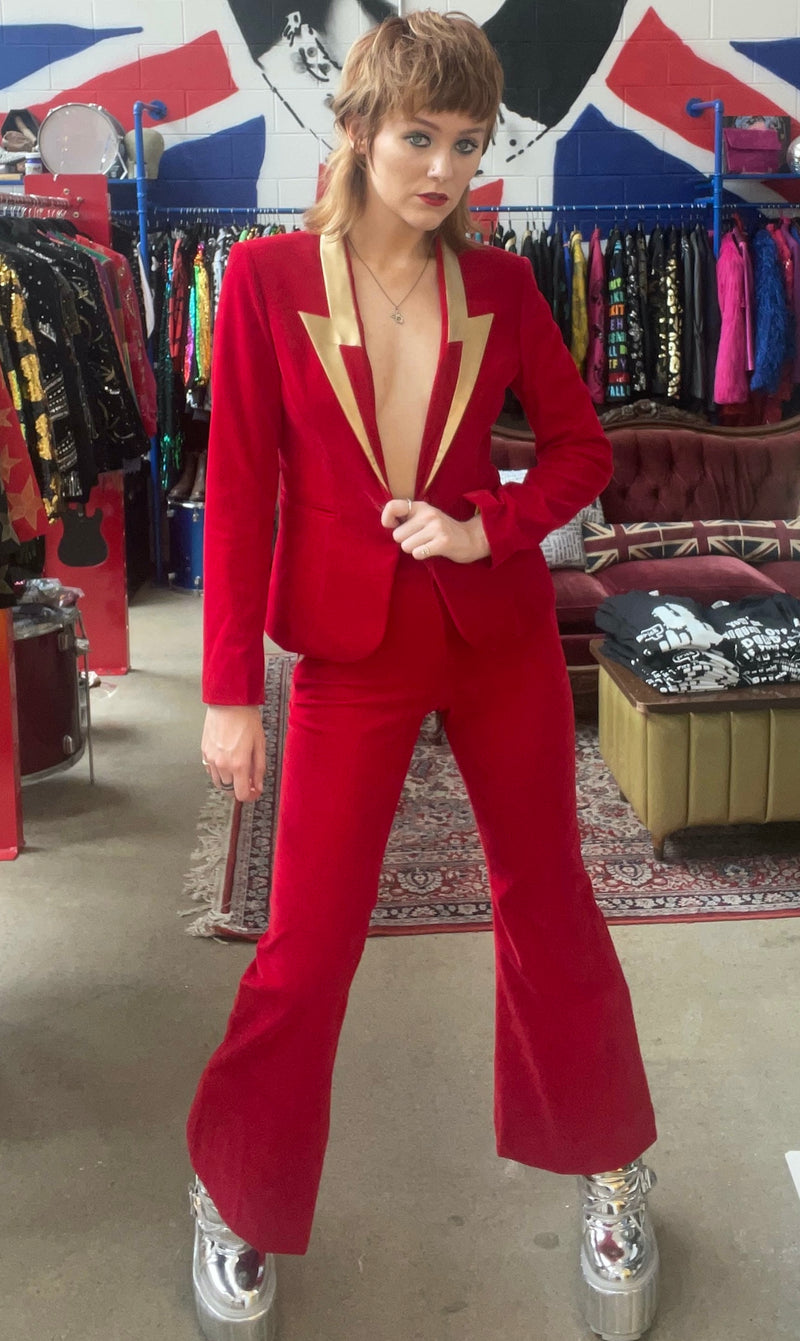 Any Old Iron Red Velvet Rebel Suit