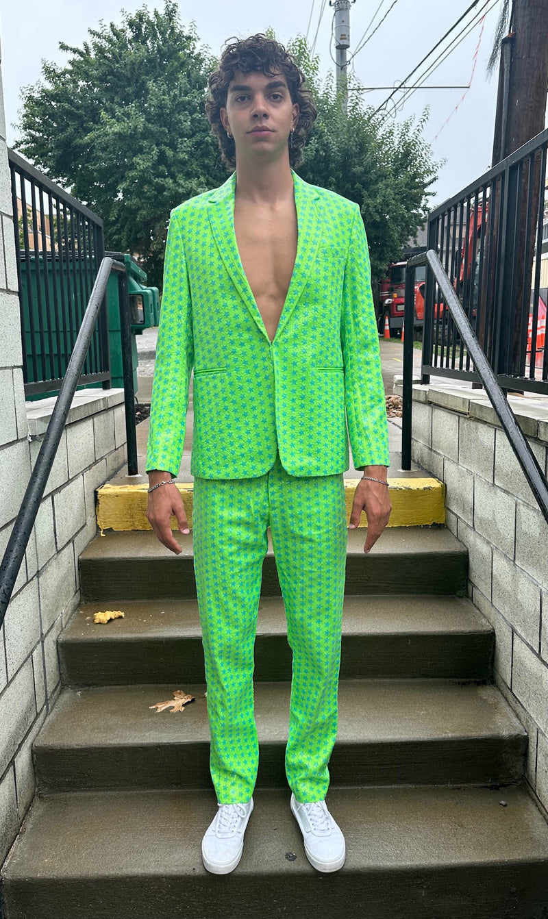 Any Old Iron Men's Lime Star Suit