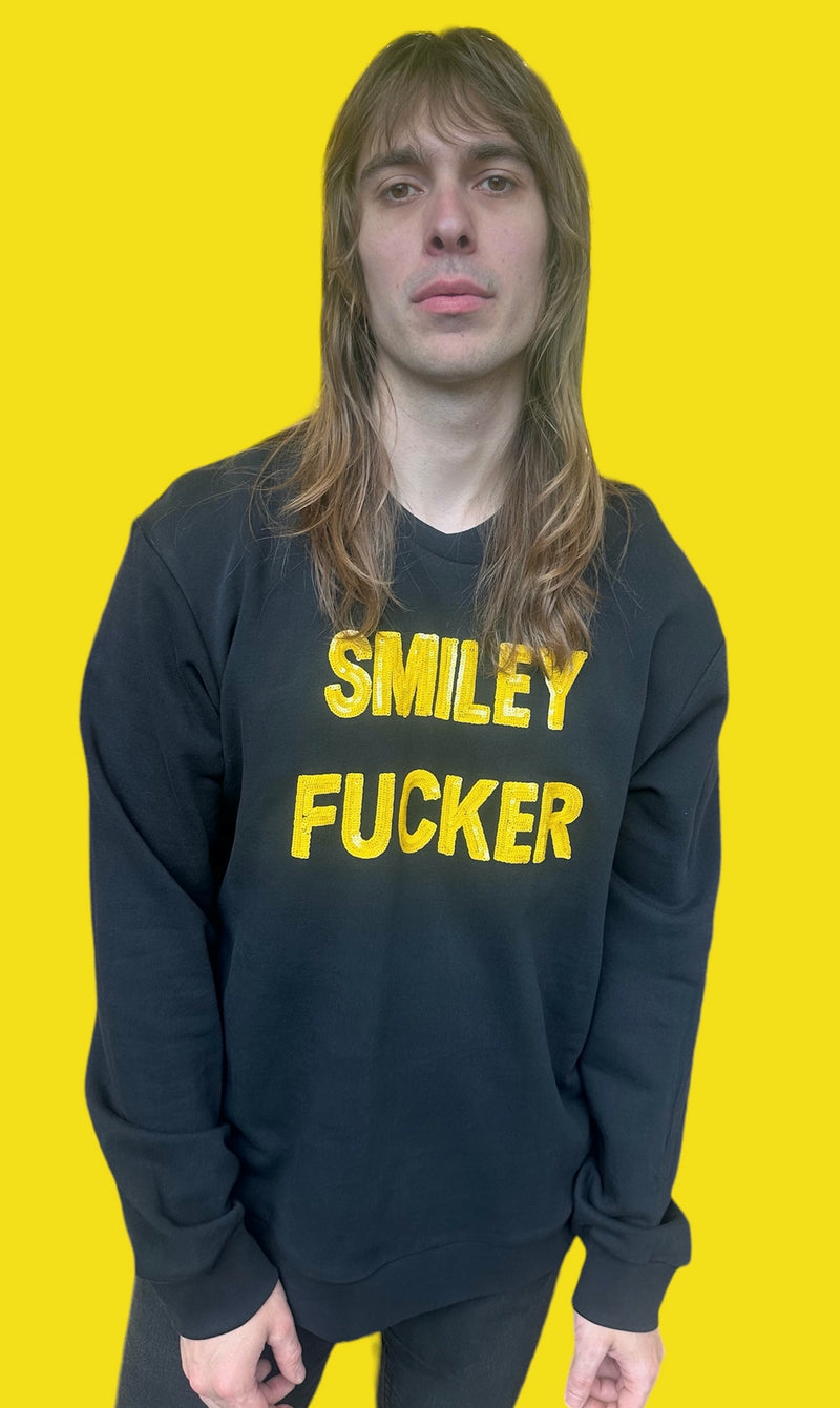 Any Old Iron x Smiley Sudadera para hombre Smiley Fucker