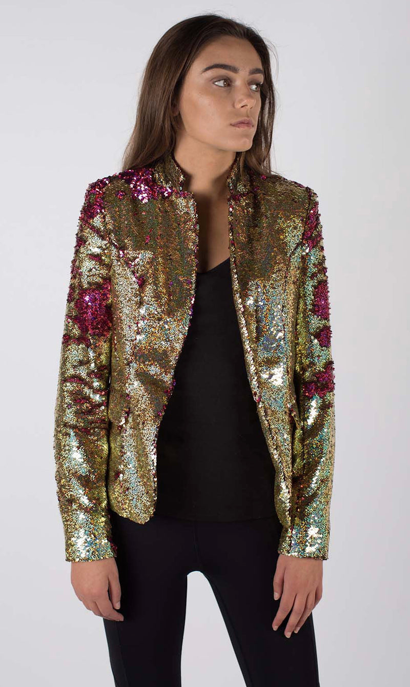 Any Old Iron Hologram Gold to Pink Jacket