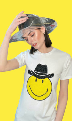 Any Old Iron x Smiley Cowboy White T-Shirt