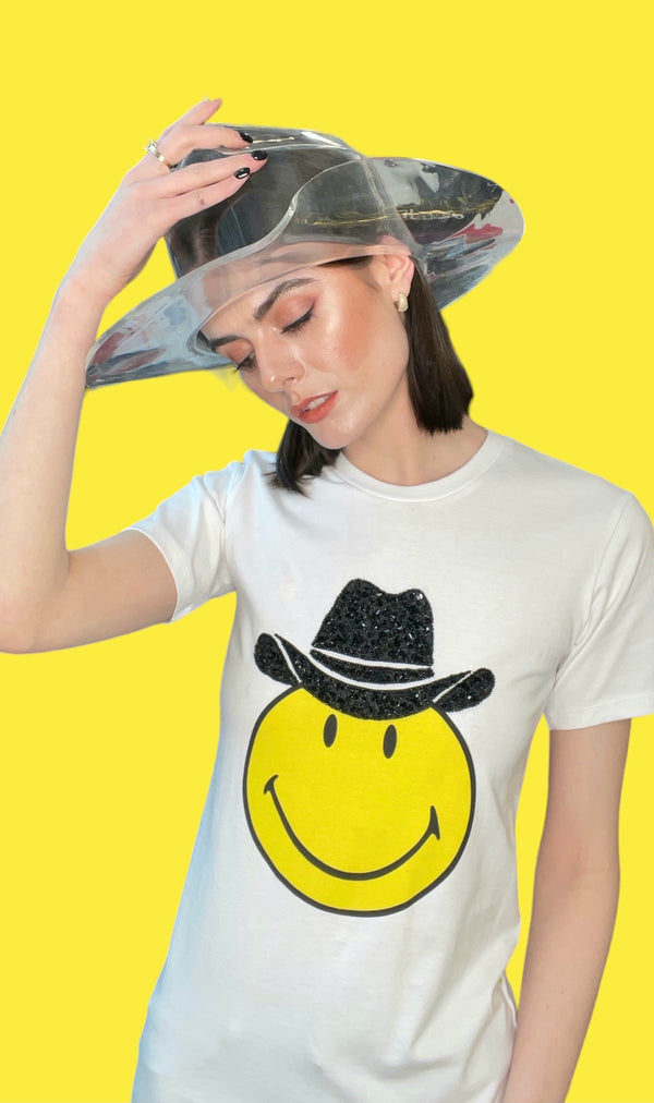 Any Old Iron x Smiley Cowboy camiseta blanca