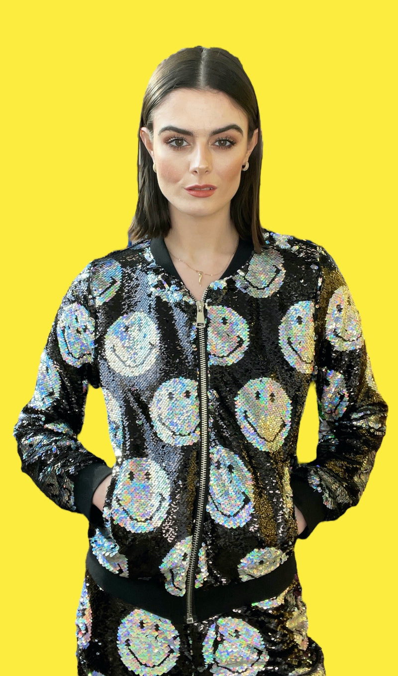 Any Old Iron x Smiley Iridescent Bomber Jacket