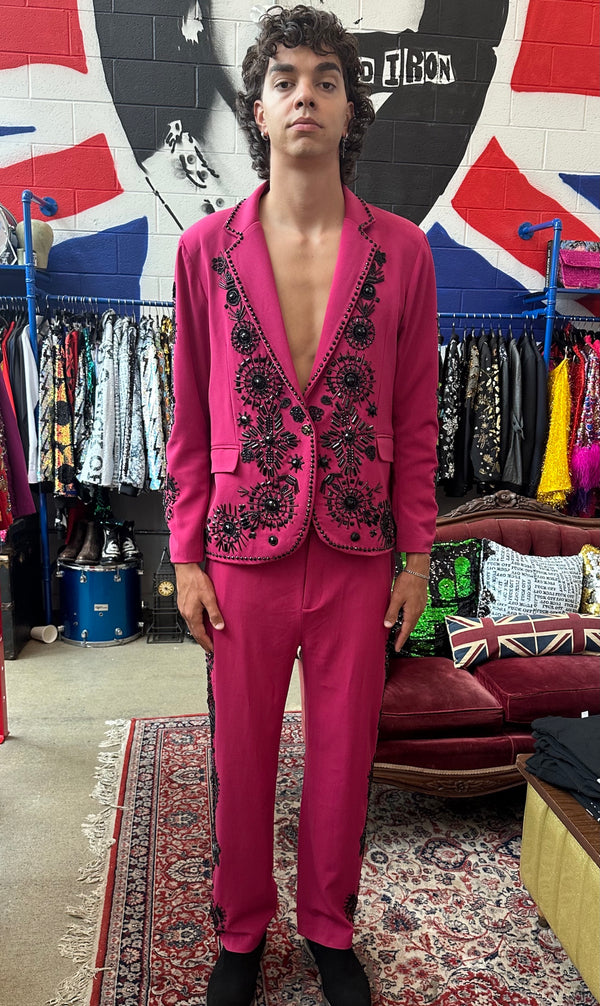 Any Old Iron Men's Magenta Suit