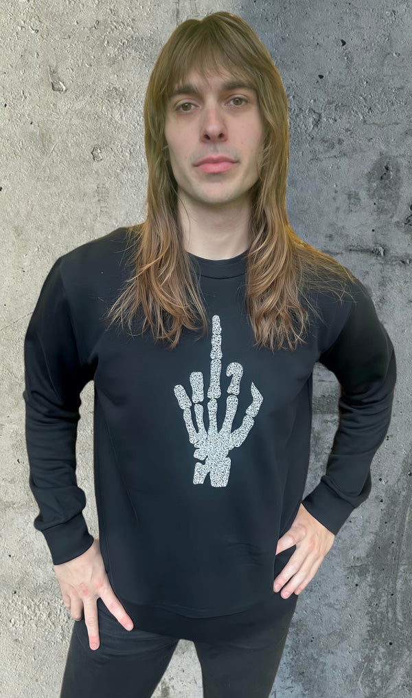 Any Old Iron Mens Skull Finger Sweatshirt