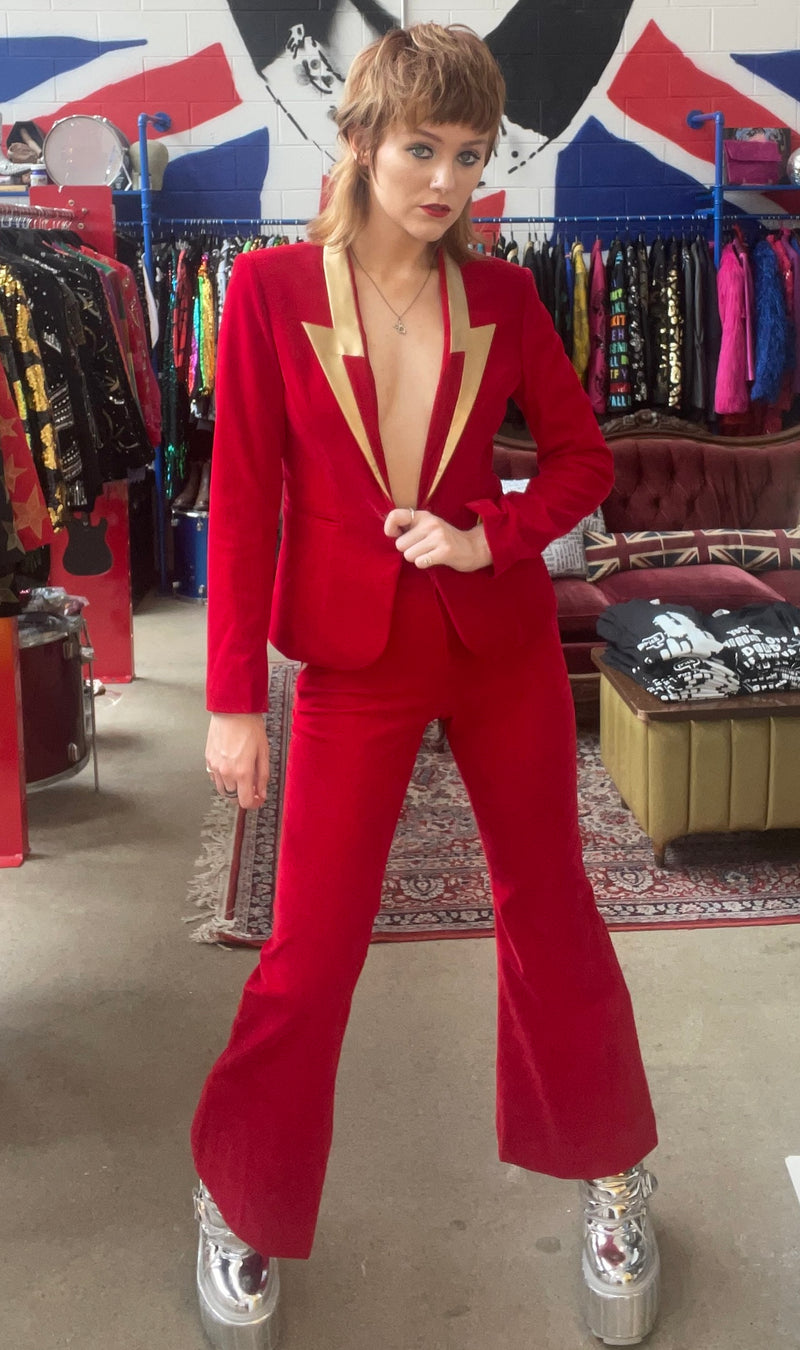 Any Old Iron Red Velvet Rebel Suit