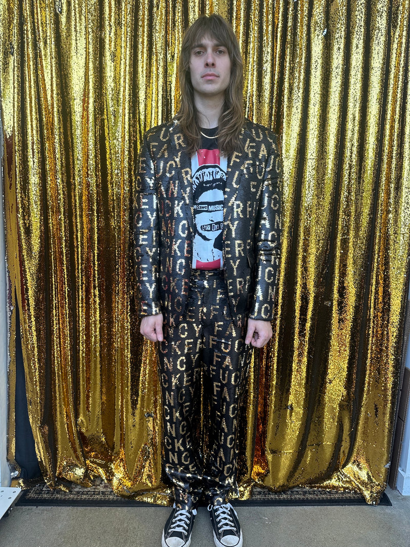 Any Old Iron Men's Fancy Fucker Sequin Suit