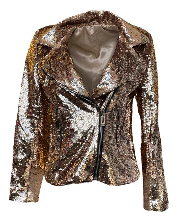 Chaqueta motera Any Old Iron Rose Gold