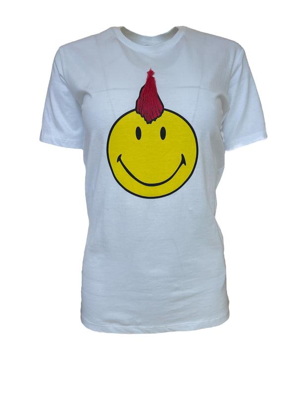 Any Old Iron x Smiley Mohawk camiseta blanca