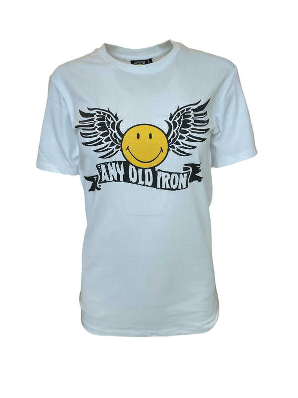 Any Old Iron x Smiley Wings White T-Shirt