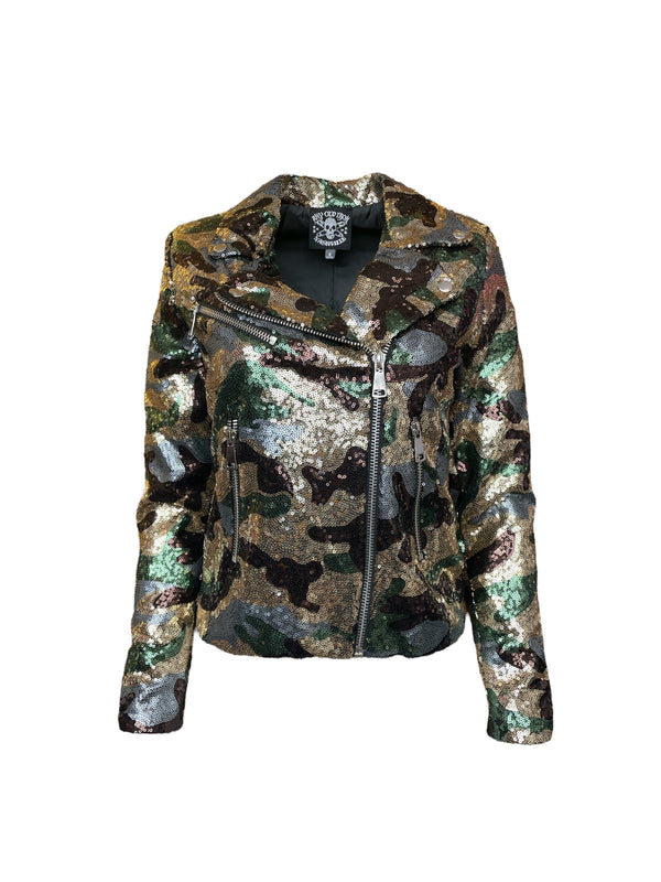 Any Old Iron Camo Moto Jacket