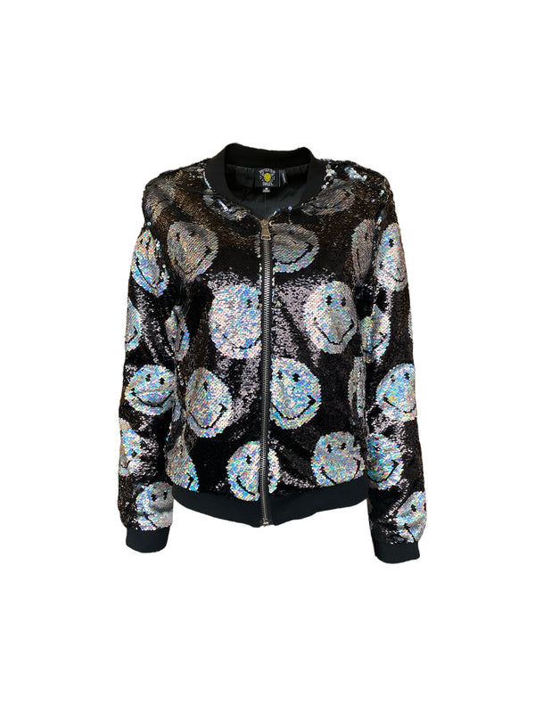 Any Old Iron x Smiley Iridescent Bomber Jacket