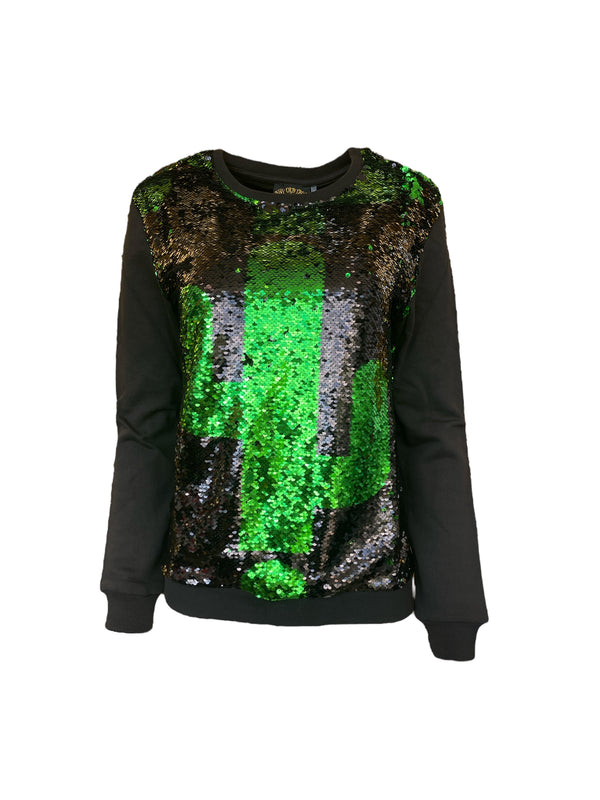 Any Old Iron Sequin Cactus Sweatshirt