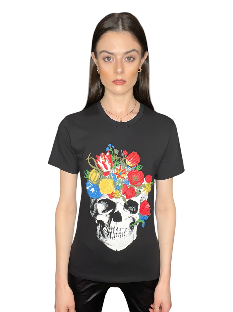 Any Old Iron Skull Bouquet T-Shirt