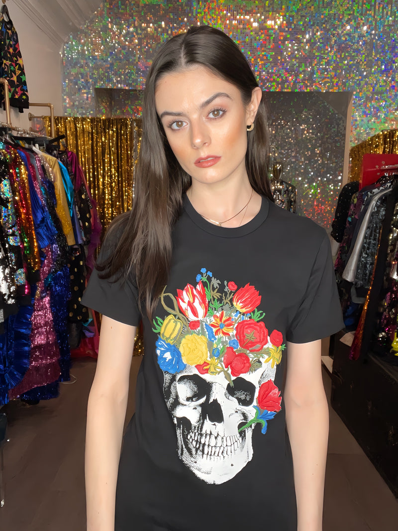 Any Old Iron Skull Bouquet T-Shirt