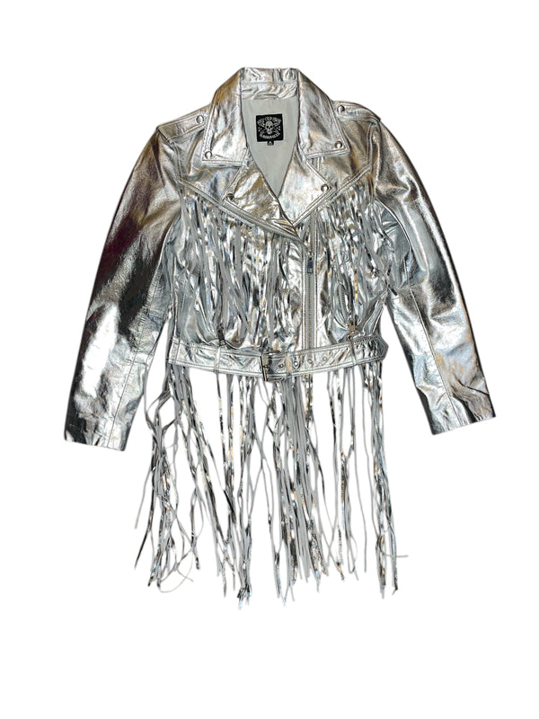 Any Old Iron Super Silver Fringe Moto Jacket