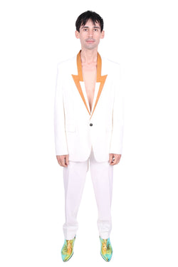 Any Old Iron Men's White Bowie Suit