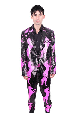 Any Old Iron Men's Pink Horse Suit