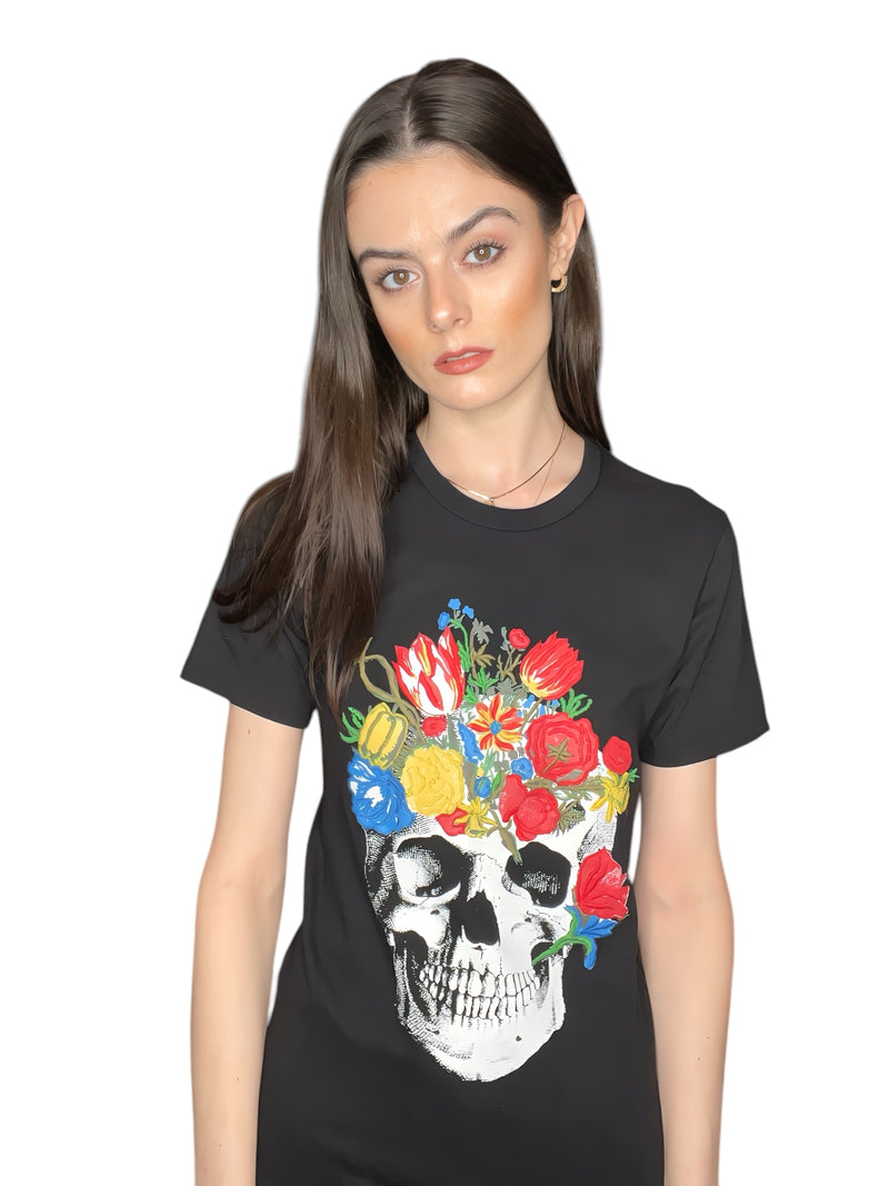 Any Old Iron Skull Bouquet T-Shirt