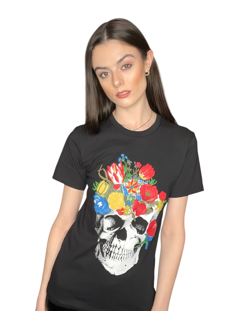 Any Old Iron Skull Bouquet T-Shirt